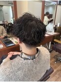 シャドウ×ツイストパーマ
