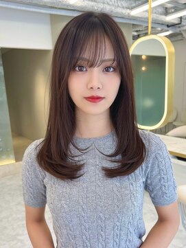 エトワール バイ ヴィンス(etoile by vince) 韓国風/レイヤー/前髪/顔まわり/小顔/2wayバング/髪質改善/縮毛