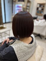 ヘアメイクゼロ 坂戸駅前店(hairmake zero) ピンクベージュ×ボブスタイル