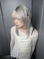 キイ 勝どき(K.e.y) ホワイトシルバーデザインカラー×シャギーレイヤー