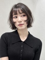 サロウィン 名古屋(SALOWIN) 外はね切りっぱなしボブ/ドライパーマ