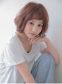 大人かわいい 無造作 ショートボブ