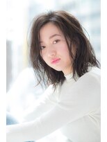 切りっぱなし + 抜け感ミディアム  20代30代40代