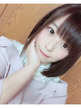 アドラーブル ヘアサロン(Adorable hair salon) ナチュラルボブ　透明感抜群イルミナカラー　春色