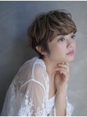 ボブ/カーキグレージュ/マッシュショート/大人かわいい/