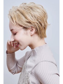 ユニックス モザイクモール港北店(UNIX) 【UNIX港北】ミルクティーショート#ケアブリーチ#ベージュ#小顔