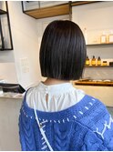 くすみベージュ/ボブ/前髪/レイヤー/髪質改善/縮毛矯正/銀座