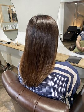 ポンパデュール(Pompadour) 髪質改善＋リタッチカラー