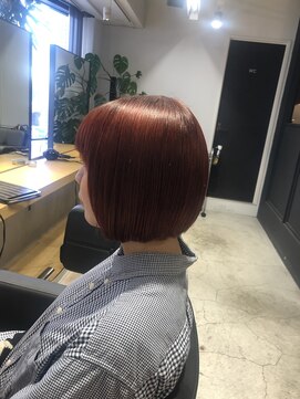 エイト 藤沢店(EIGHT fujisawa) ミニボブ×ブラッドオレンジカラー【藤沢】