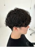 無造作波巻きパーマ