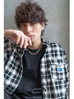 ハバナ 渋谷(HAVANA)&nbsp;束感モテる/ツーブロック/無造作パーマ/メンズマッシュウルフ