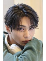 オーシャントーキョー サニー 原宿(OCEAN TOKYO Sunny)&nbsp;ニュアンスパーマカルマパーマセンターパート刈り上げ毛流れ