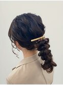 編み下ろしポニー