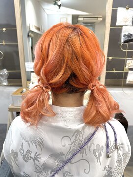 ファースト 祇園本店(first) 【ヘアセットサロンfirst】ふんわりリボンツインテール♪