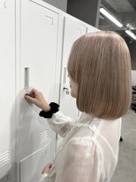 リグ 横浜(Lig.)&nbsp;ミルクティーベージュ/ケアブリーチ/ブリーチ/ハイトーン/ボブ