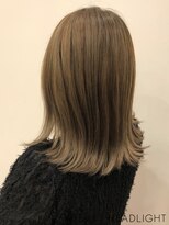 トレドナイン バイ ヘッドライト 溝の口店(toledo9 by HEADLIGHT)&nbsp;前髪こなれミディ×イメチェンハイトーンベージュ