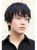 Y2Kメンズカットカラーマッシュショートウルフ韓国熊本下通