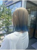 【ダブルカラー】ブルージュグラデーション