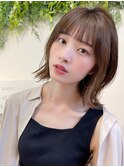 ★レイヤーカットデザインカラーオリーブベージュ【錦糸町】
