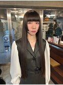 モードな雰囲気＊黒髪姫カット