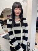 顔周りレイヤーくびれレイヤーおくれ毛前髪万代新潟
