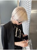 ホワイトグレージュ/デジタルパーマ/チェリーブラウン/渋谷