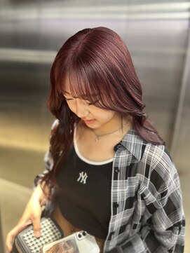 ペレ 渋谷(PELE) ホワイトグレージュ/デジタルパーマ/チェリーブラウン/渋谷