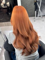 アルドーレフィエロ シンサイバシ(Ardore fiero shinsaibashi)&nbsp;オレンジベージュ/ブリーチなしカラー【小山田繭】20代30代40代