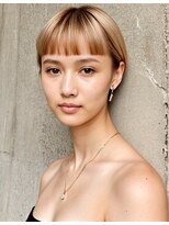 ドロシー(dorothy)&nbsp;ベージュブロンド×ワイドバングショート