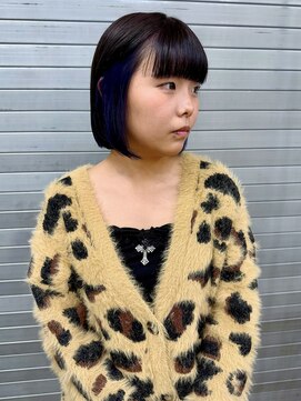 ロックス バイ マグ 松本(rocks BY MAG) フェイスフレーミングボブインナーカラーボブ切りっぱなしボブ