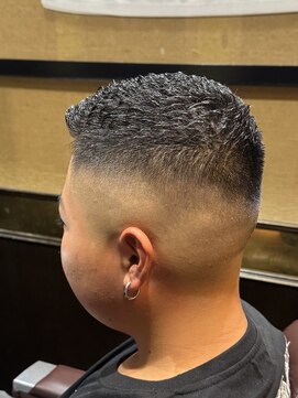 ヒロギンザバーバーショップ 大宮店(HIRO GINZA BARBER SHOP) 濡れパンスキンフェードフェザーアップ/大宮/メンズカット