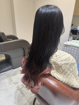 ファスナーグランデ(fustener grande) 裾カラー ピンクベージュ