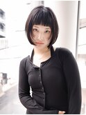 前下がり/ミニボブレイヤー/レイヤーショート/黒髪/本牧