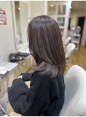 白髪ぼかし/ハイライト/シフォンベージュ/大人の似合わせ