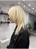 ハッシュカット×抜きっぱなしブロンド