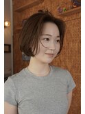 ボブミニボブ前髪なし切りっぱなしボブ大人ボブ
