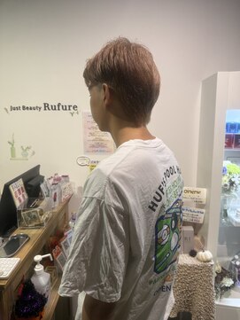 ジャストビューティ ルフレ 金沢八景店(Just Beauty Rufure) メンズセンターパート×ベージュカラー