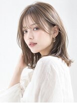 クララジャパン 柏豊四季店(CLALA JAPAN)&nbsp;大人可愛い抜け感ミディアム　シースルーバング×外ハネ