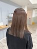 【水素の力】水素縮毛矯正+リタッチカラー+カット ¥22000