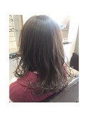 透明感のあるアッシュベージュ★ブリーチなし
