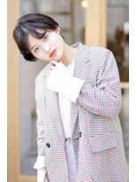 ヨーキヘアー(yookihair) 暗髪ショートボブ