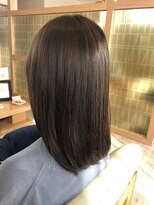 アドラーブル 長岡リップス旭岡店(adorable)&nbsp;【うる艶グレージュ系】×ミディアム×20代×30代