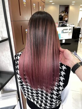 プライズ 池袋店(prize) バレイヤージュピンクグラデーションフラミンゴ池袋2265