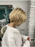 【Rie】ブロンドゆるっと酸性パーマ