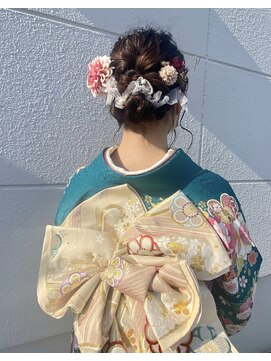ケーオーエスピンク(K O S pink) アップスタイル×振袖