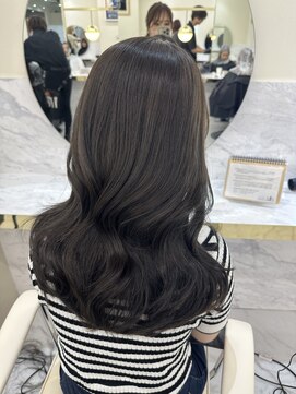 シェノン サントル(CHAINON CENTRE) グレージュカラー/シルキーベージュ/斜めバング[梅田/大阪]