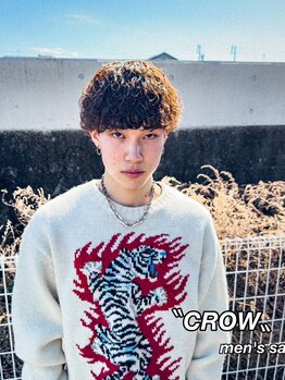 クロー(CROW)の写真/【メンズ専門店】似合わせ技術×再現性の高いメンズカット◆簡単セットでこなれ感を演出するパーマが人気◎