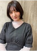 ダークショートウルフカット