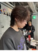 NEXTNEO石井/センターパートウルフ静岡メンズ美容室