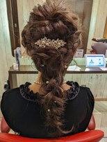 アース 三田南ウッディタウン店(HAIR&MAKE EARTH)&nbsp;お呼ばれアレンジ♪20代30代40代大人可愛いタイト編みおろし